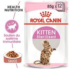 Royal Canin - Sachets Kitten Sterilised en Sauce pour Chaton - 12x85g image number null