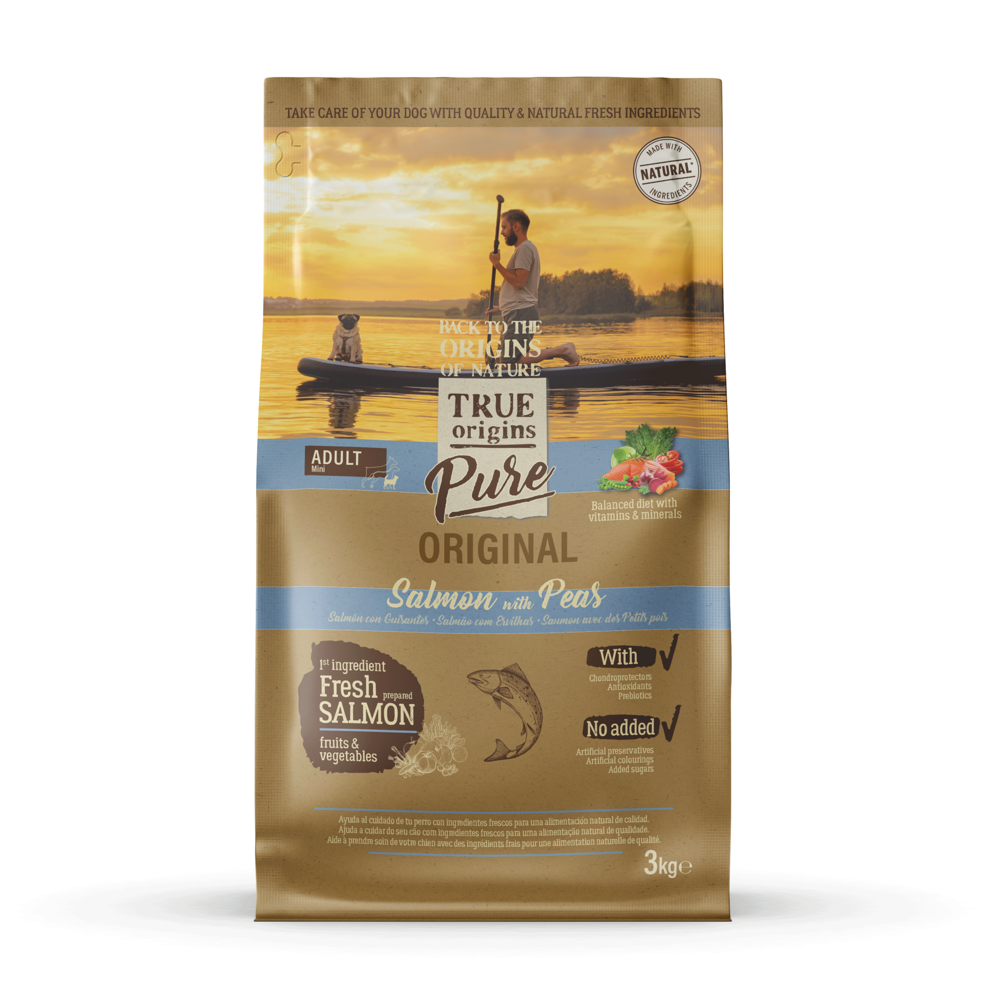 True Origins Pure - Croquettes Saumon et Pois pour Chien Adulte de Petite Race - 3kg Image num&eacute;ro 1