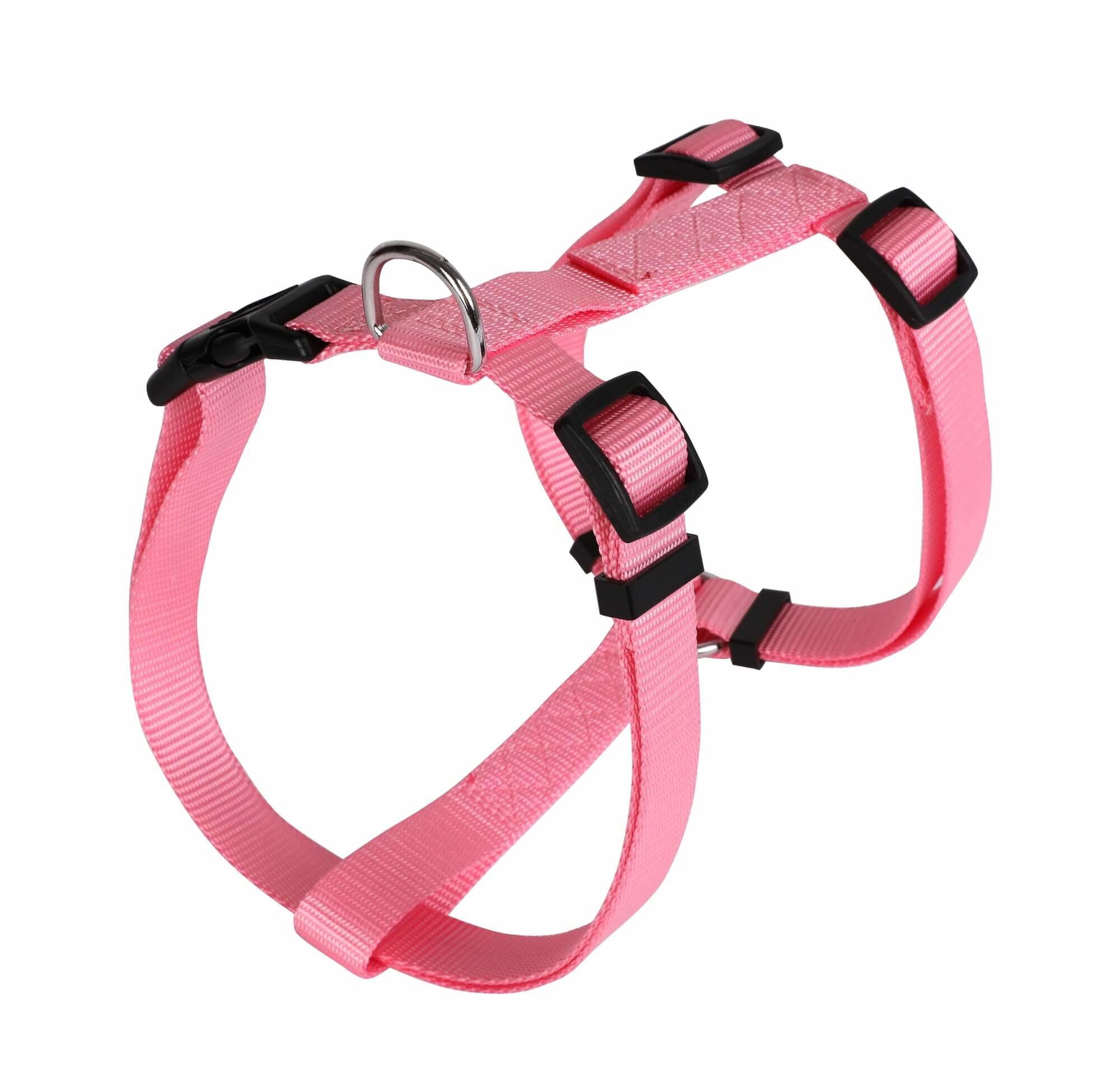 Animalis - Harnais Basic Rose pour Chien - T1 15mm et 43/65cm Image num&eacute;ro 1