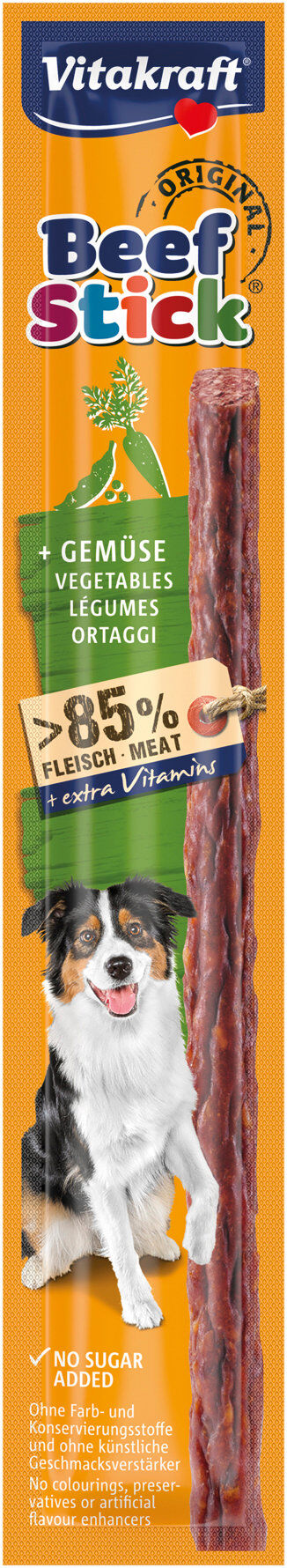 Vitakraft - B&acirc;tonnet Beef-Stick L&eacute;gumes pour Chien - 12g Image num&eacute;ro 1
