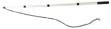 Kerbl - Jouet Canne à pêche alu, noir pour chats - 47/130cm