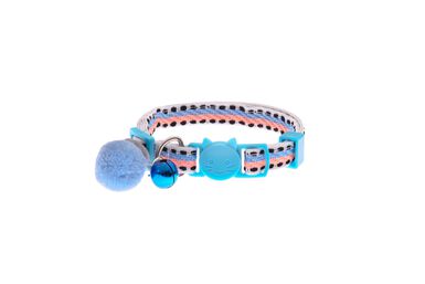 Ferribiella - Collier Anti-Etranglement Snowball pour Chats - Bleu