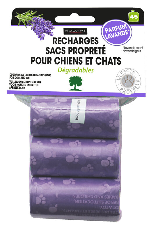 Wouapy - Recharge Sacs Propreté Parfumee x3 - Lavande Image numéro 1 Wouapy - Recharge Sacs Propreté Parfumee x3 - Lavande Image numéro 1