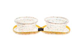 Ferribiella - Bol Double Conffeti en Silicone pour Chien - 350ml
