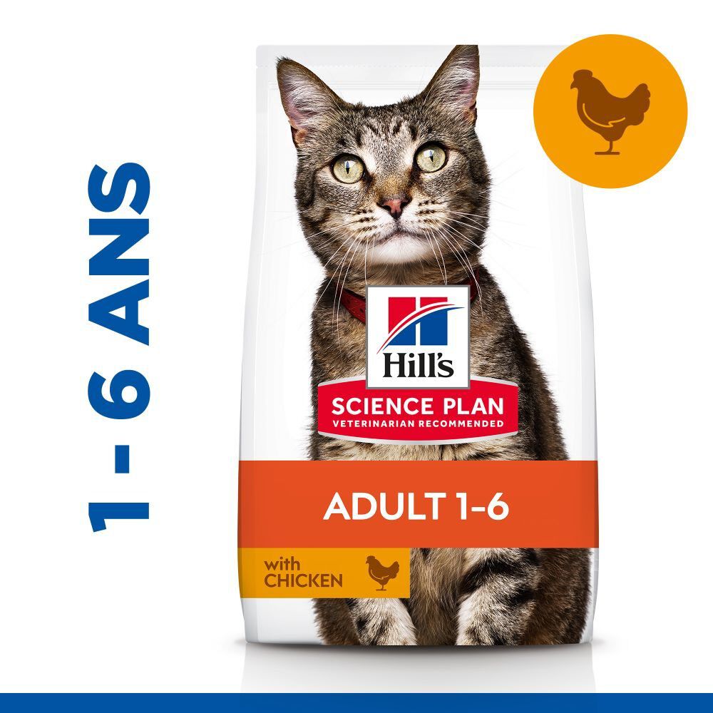Hill's Science Plan - Adult Croquettes Pour Chat Au Poulet -  3kg Image num&eacute;ro 9
