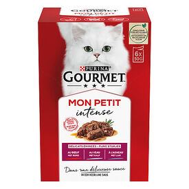 GOURMET - Sachets fraîcheurs MON PETIT à la Viande pour Chats - 6x50g