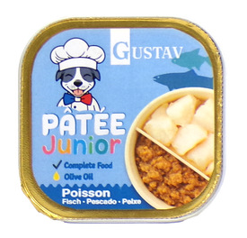 Gustav - Pâtée Junior au Poisson pour Chiots - 150g
