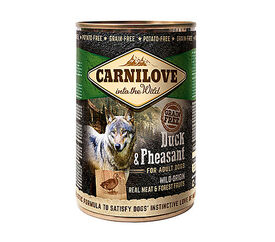 CARNILOVE - CHIEN ADULT CANARD & FAISAN BOÎTE - 400 GR