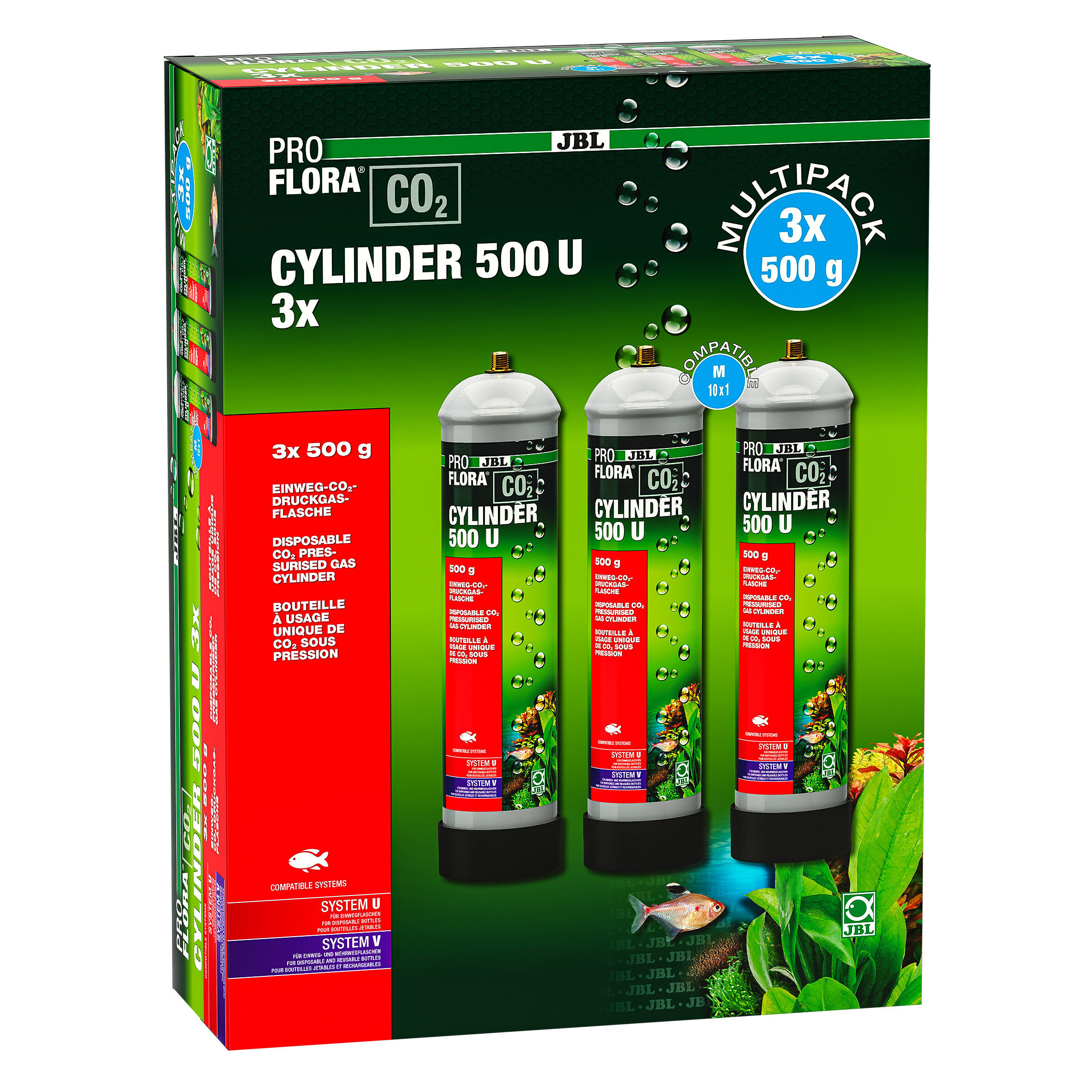 JBL - Bouteilles CO2 Proflora Cylinder 500 U pour Aquarium - 3x500g Image num&eacute;ro 1