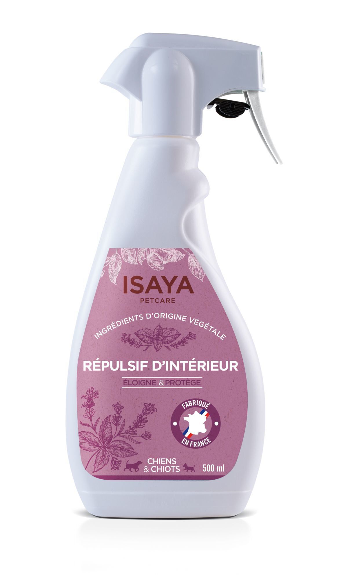 Isaya - R&eacute;pulsif Int&eacute;rieur Naturel pour Chien et Chiot - 500ml Image num&eacute;ro 1