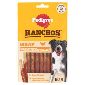 Pedigree - Friandises RANCHOS Wrap au Poulet pour Chiens - 60g