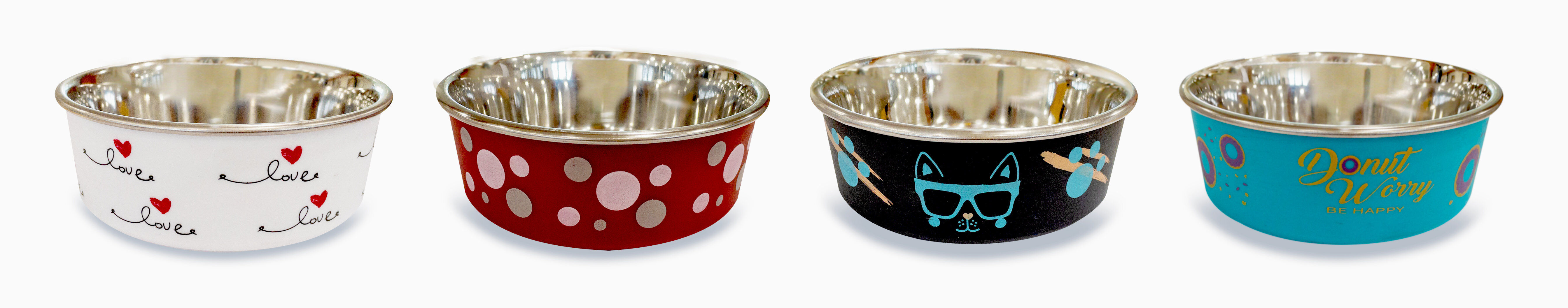 Croci - Bol en Acier Roxy pour Chiens - 750ml/17cm Image num&eacute;ro 1