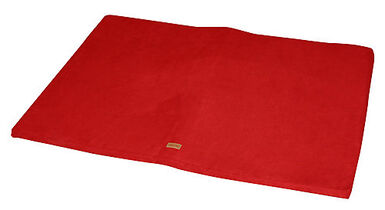 Wouapy - Matelas Plat Suedine Rouge pour Chiens - 100x70cm