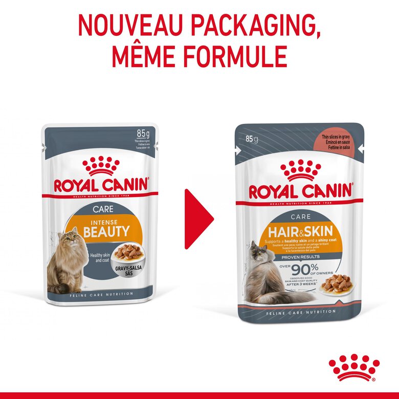 Royal Canin - Sachets Hair&Skin Sauce pour Chat - 12x85g image number null