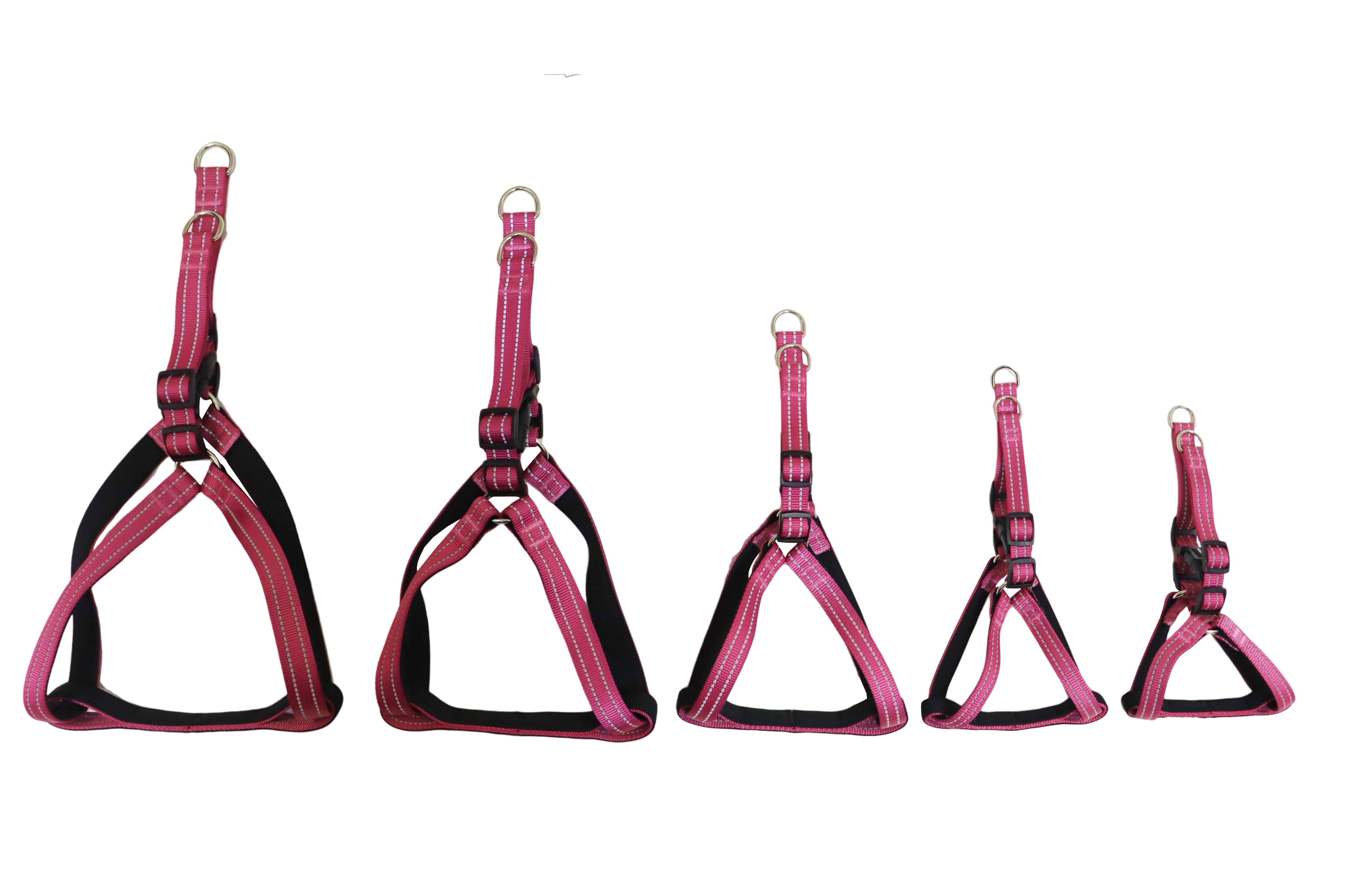 Gotoo - Harnais en Nylon Premium Rose pour Chien - L Image num&eacute;ro 5