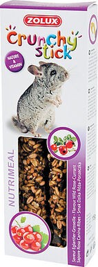 Zolux - Friandises Crunchy Stick Eglantier et Groseille pour Chinchilla - 115g