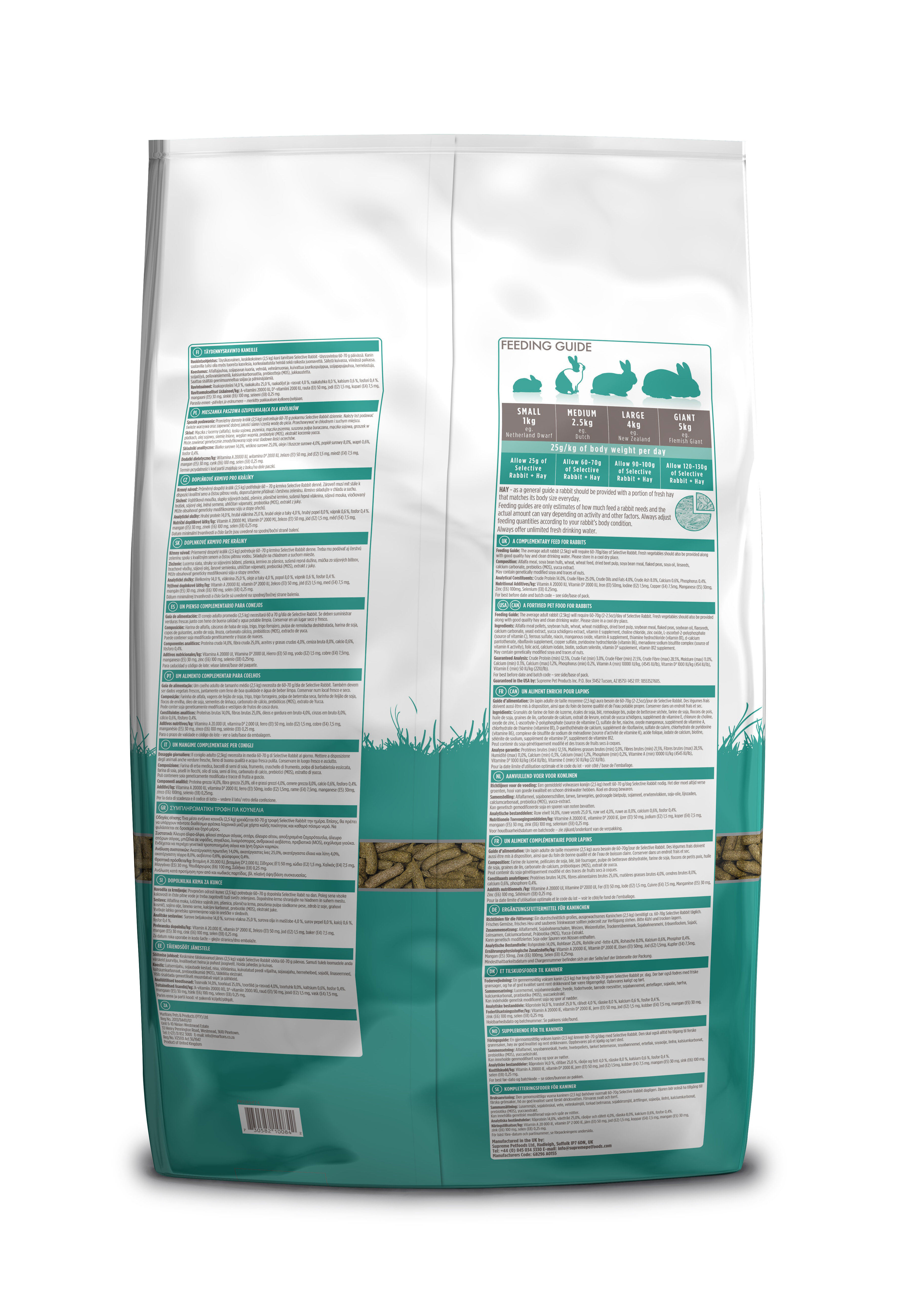 Supreme Science - Aliments Selective pour Lapin - 10Kg Image num&eacute;ro 2