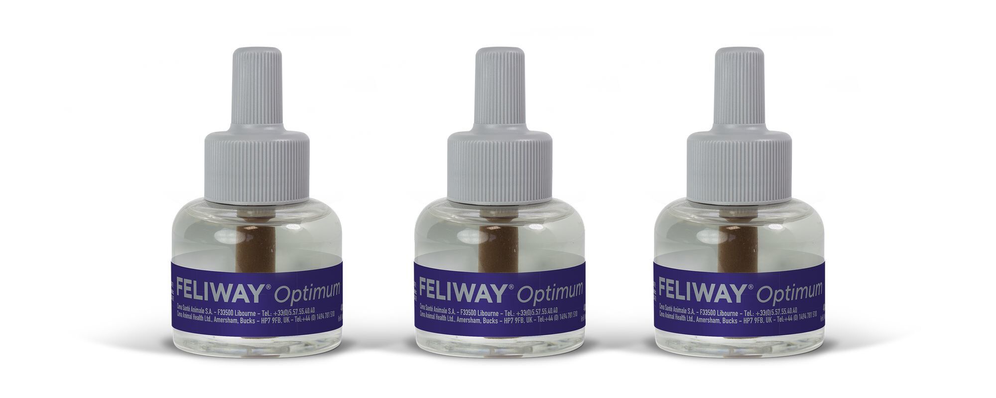Ceva - Feliway Optimum Pack 3 Recharges pour Chat - 48ml Image num&eacute;ro 2