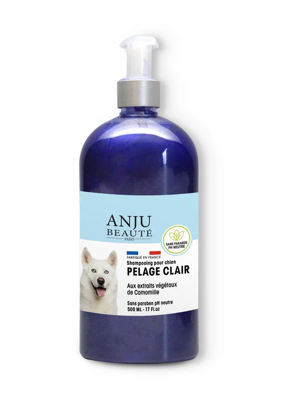 Anju Beaute - Shampooing pelage clair Chiens 500ml Image numéro 1 Anju Beaute - Shampooing pelage clair Chiens 500ml Image numéro 1