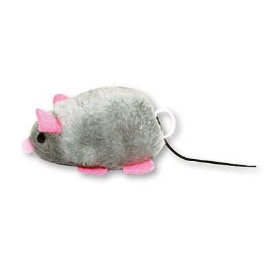 Croci - Jouet Souris à Remonter en Peluche pour Chats - 8cm