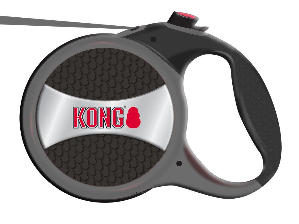 KONG - Laisse Enrouleur Explore Gris L pour Chien - 7,5m Image num&eacute;ro 2
