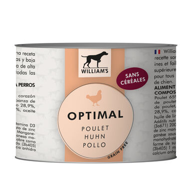 William's - Pâtée OPTIMAL au Poulet pour Chien