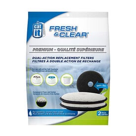 Catit - Lot de Recharge pour Fontaine à Chat Fresh & Clear pour Chat - x2