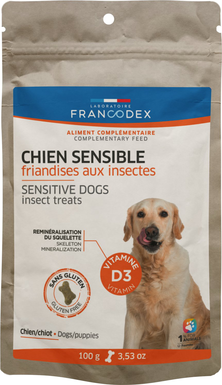 Francodex - Friandises aux Insectes Chien Sensible - 100g
