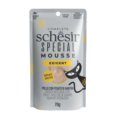 Schesir -  Sachet Special Mousse Exigent Poulet et Foie De Canard - 70g