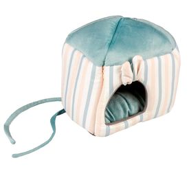 Duvoplus - Maison Peluche Striped S pour Rongeurs - 20x16x20cm
