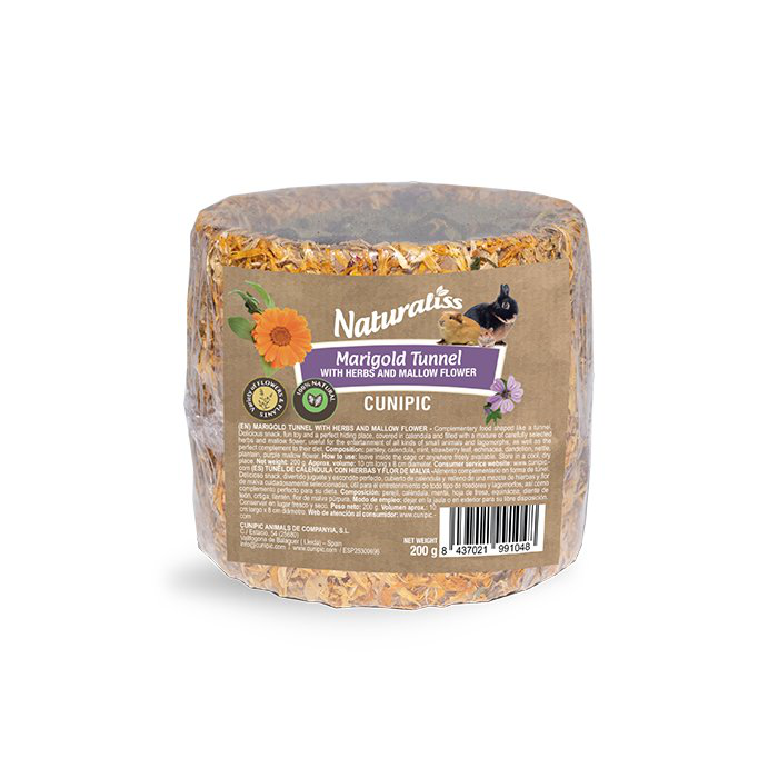 Cunipic - Tunnel Naturaliss Fleur de Calendula et Mauve - 185g Image num&eacute;ro 2