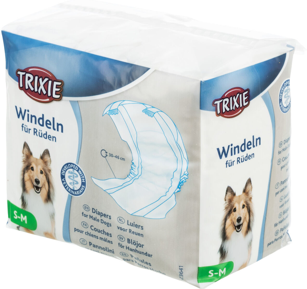 Trixie - Couche pour chiens m&acirc;les 12 Pcs - S/M (30/46 cm) Image num&eacute;ro 1