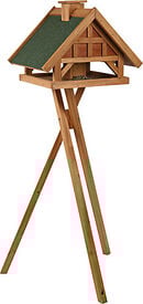 Trixie - natura mangeoire oiseaux avec pied et silo en pin brun - 54x40x48 cm