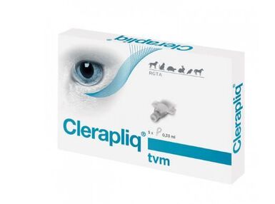 TVM - Clerapliq Collyre Unidose pour Chiens Chats Rongeurs Chevaux - 5x0,33ml