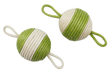 Animalis - Jouet Balles Sisal Vert pour Chat - x2