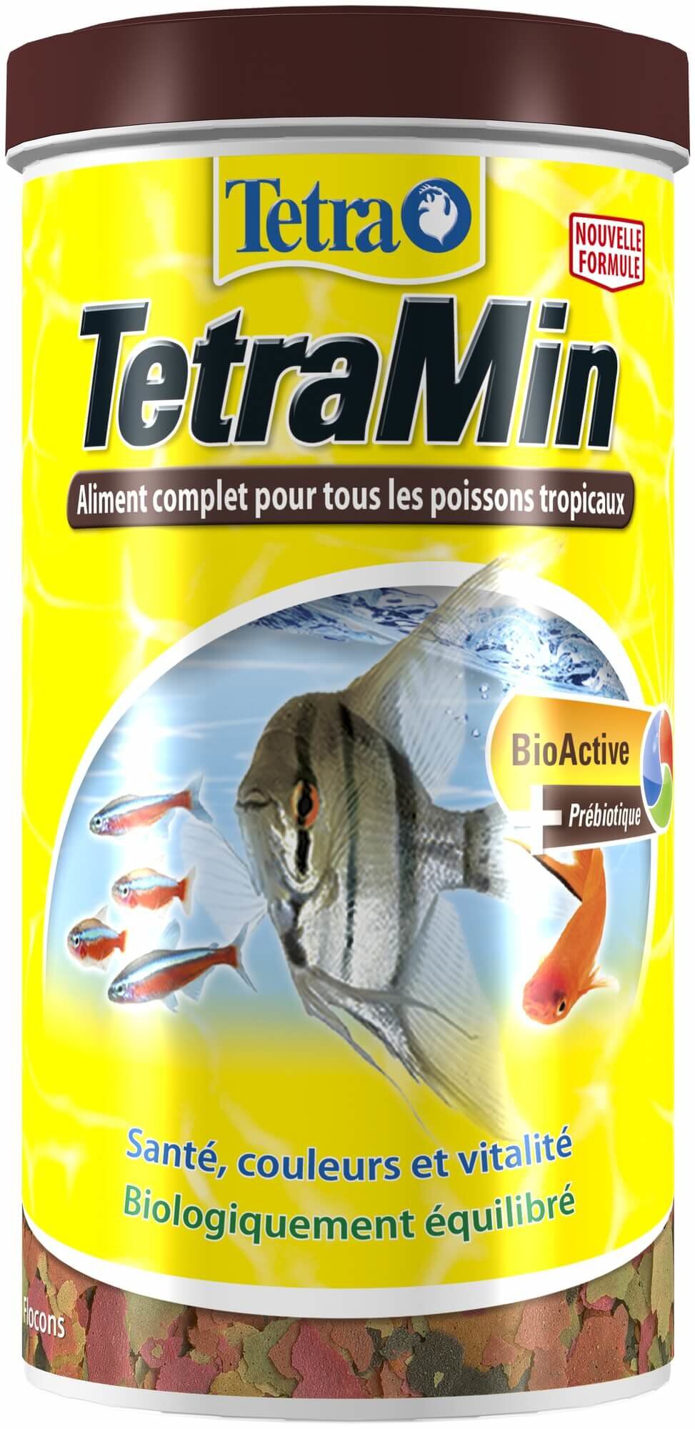 Tetra - Aliment Complet TetraMin en Flocons pour Poissons Tropicaux - 1L + 25% Gratuits Image num&eacute;ro 1