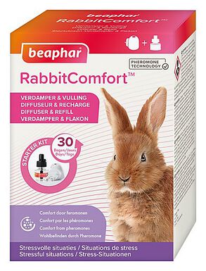 Beaphar - Diffuseur + Recharge RabbitComfort aux Phéromones pour Lapin - 48ml