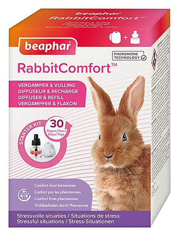 Beaphar - Diffuseur + Recharge RabbitComfort aux Phéromones pour Lapin - 48ml image number null