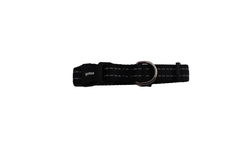 Gotoo  - Collier Essentials en Nylon Premium Noir pour Chien - XS Image numéro 1 Gotoo  - Collier Essentials en Nylon Premium Noir pour Chien - XS Image numéro 1