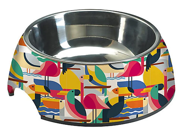 Croci - Gamelle Mélamine Toucan pour Chiens - 400ml Image numéro 1 Croci - Gamelle Mélamine Toucan pour Chiens - 400ml Image numéro 1