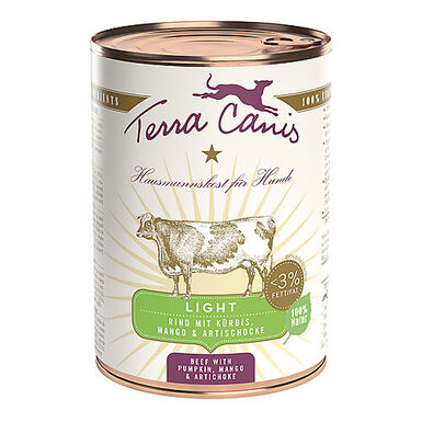 Terra Canis - Aliment naturel Bœuf Potiron Light pour Chiens - 400g
