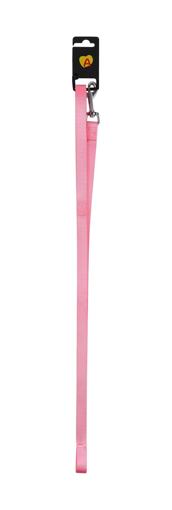 Animalis - Laisse Basic Rose pour Chien - 25mm et 100cm Image num&eacute;ro 2