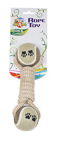 Croci - Jouet Corde 2 Balles Tennis pour Chiens - 24cm