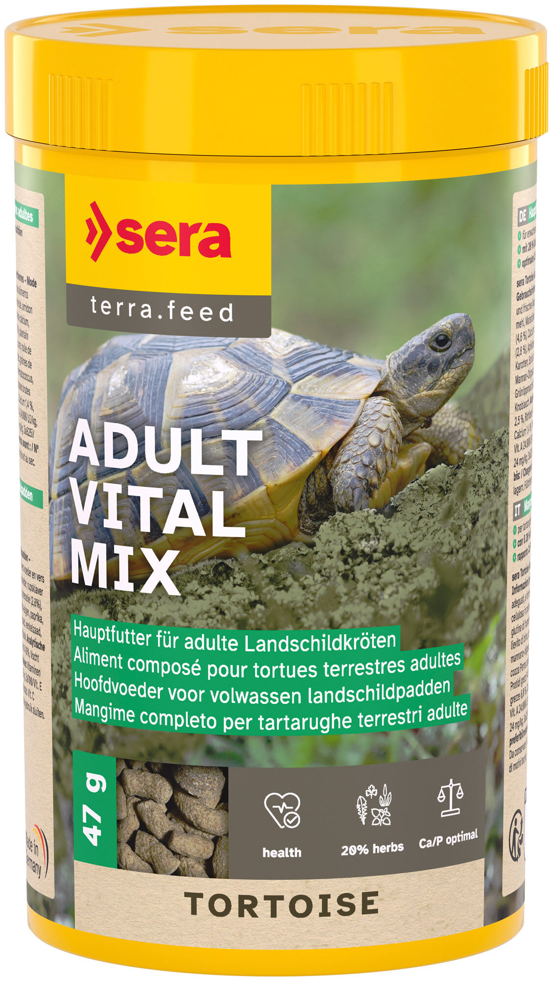 Sera - Aliments Adult Vital Mix pour Tortues Terrestres Adultes - 47g Image num&eacute;ro 1