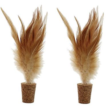 Anka - Jouet 2 Bouchons et Plumes pour Chat