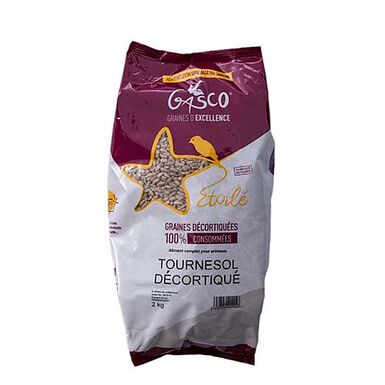 Gasco - Graines de Tournesol Décortiquées pour Oiseaux des Jardins - 2Kg