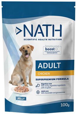 Nath - Pâtée Jelly Immune boost+ Poulet pour Chiens - 100g