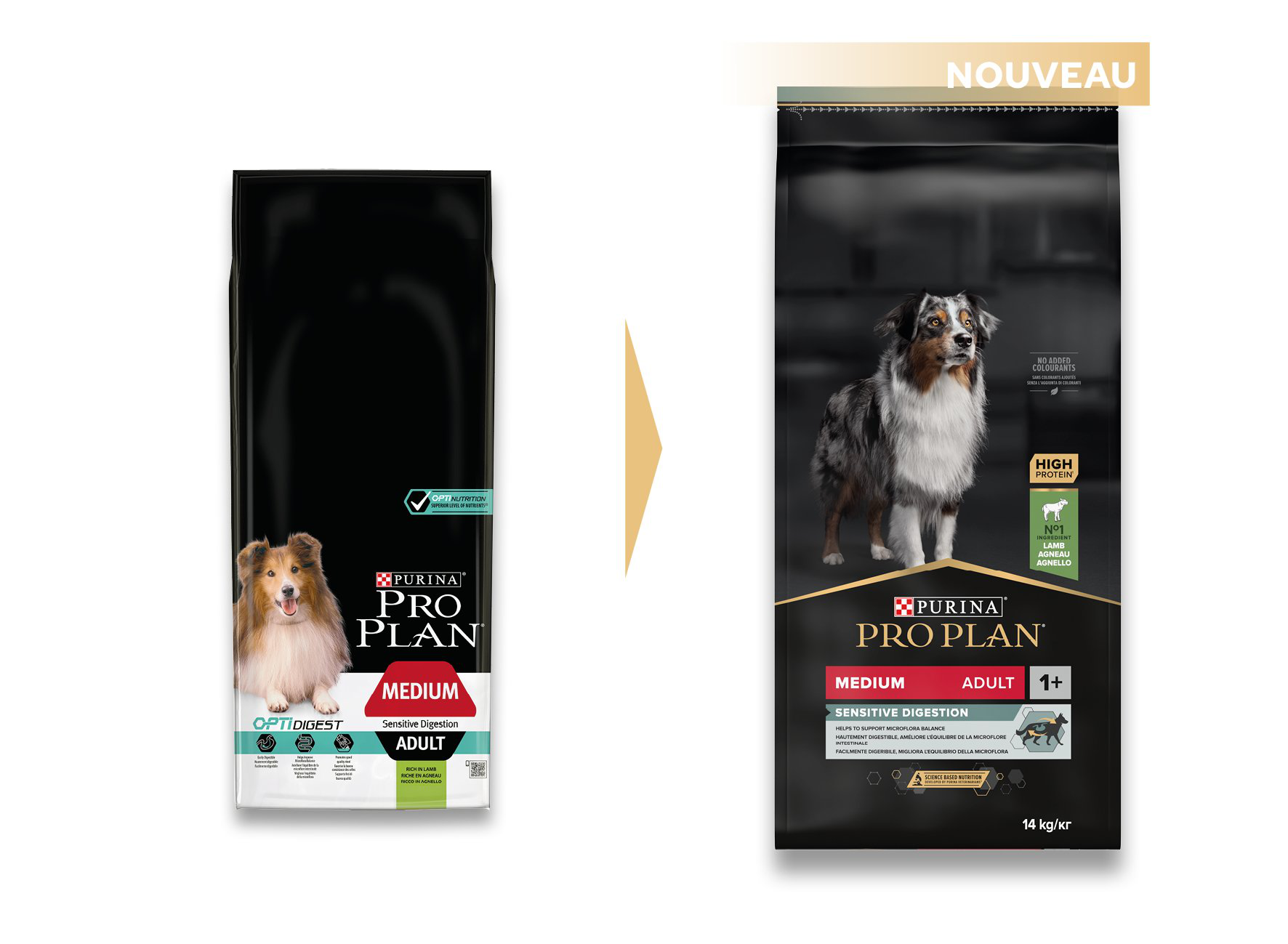 Pro Plan - Croquettes OPTIDIGEST Sensitive Digestion &agrave; l'Agneau pour Chien Adulte - 14Kg Image num&eacute;ro 3