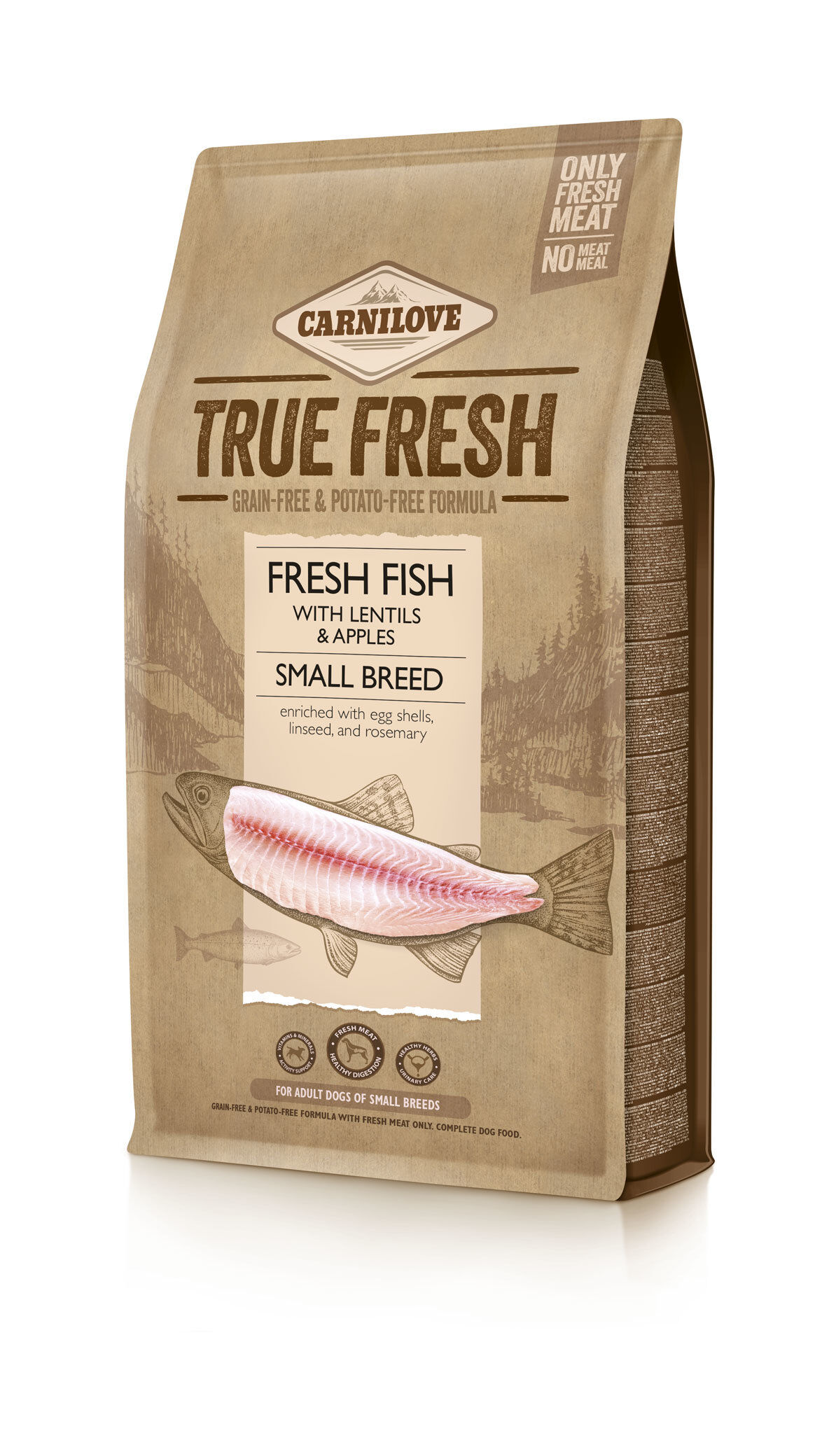 Carnilove - Croquettes True Fresh Small Adult au Poisson pour Petits Chiens - 1,4Kg Image num&eacute;ro 1