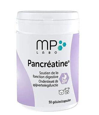 MP Labo - Gélules Pancréatine Fonction Digestive pour Chiens et Chats - x50